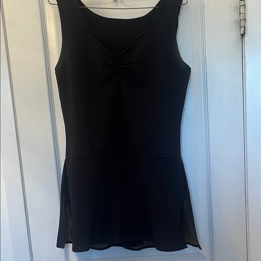 Black figure skating dress